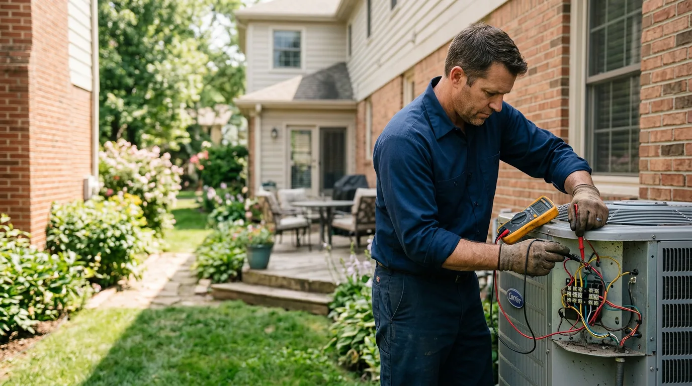 HVAC technician working near Bay Center, WA